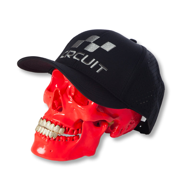 The Apex 6-Panel Hat (Black/Grey)