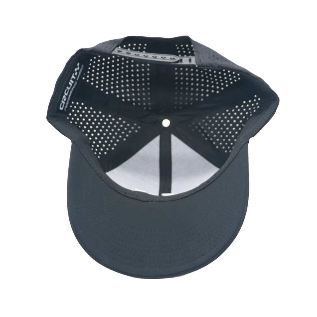 The Apex 6-Panel Hat (Black/Grey)