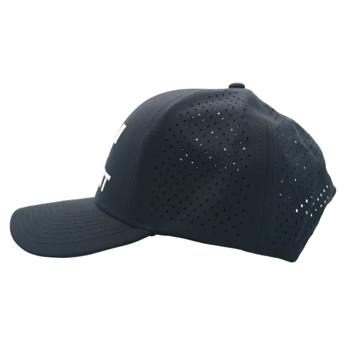 The Apex 6-Panel Hat (Black/White)