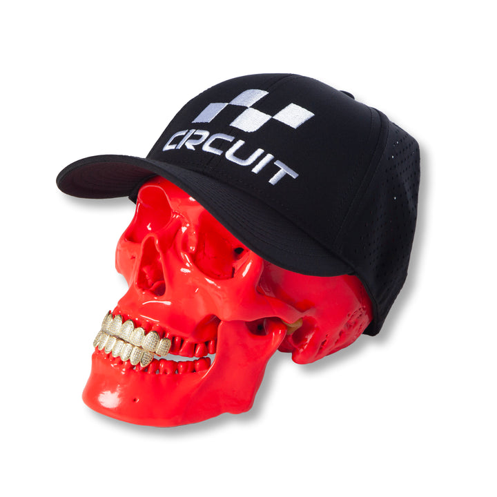 The Apex 6-Panel Hat (Black/White)