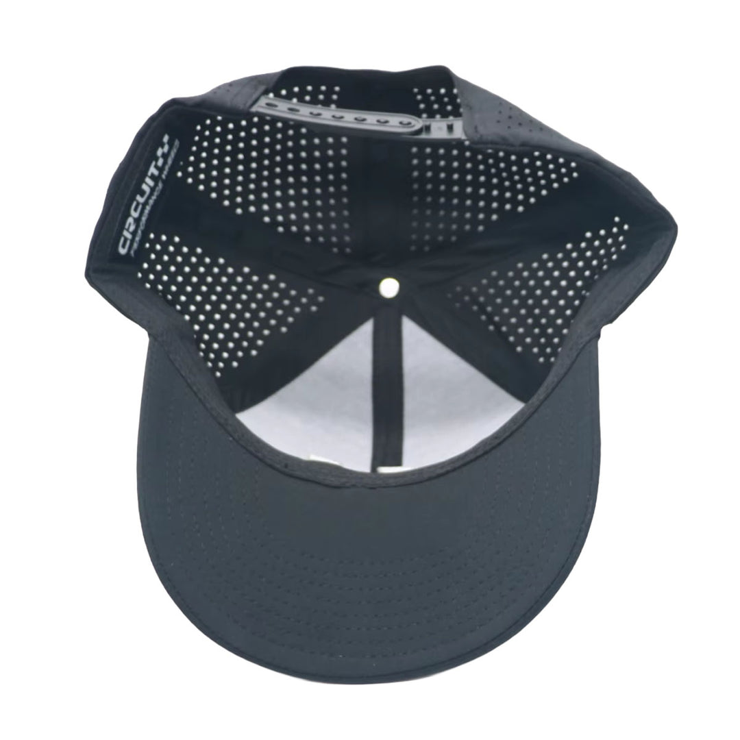 The Apex 6-Panel Hat (Black/White)