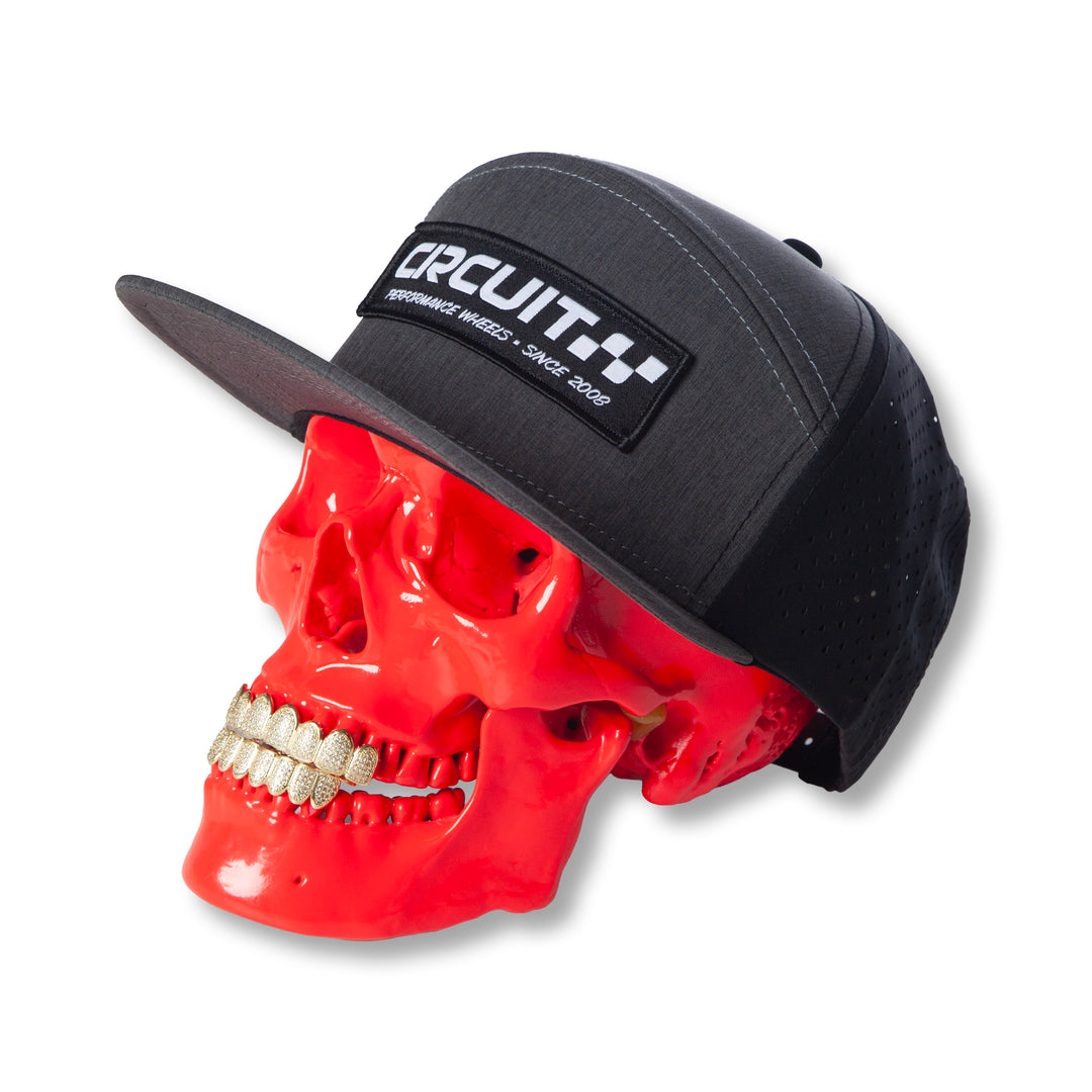 The Sector 6-Panel Hat (Grey/Black)