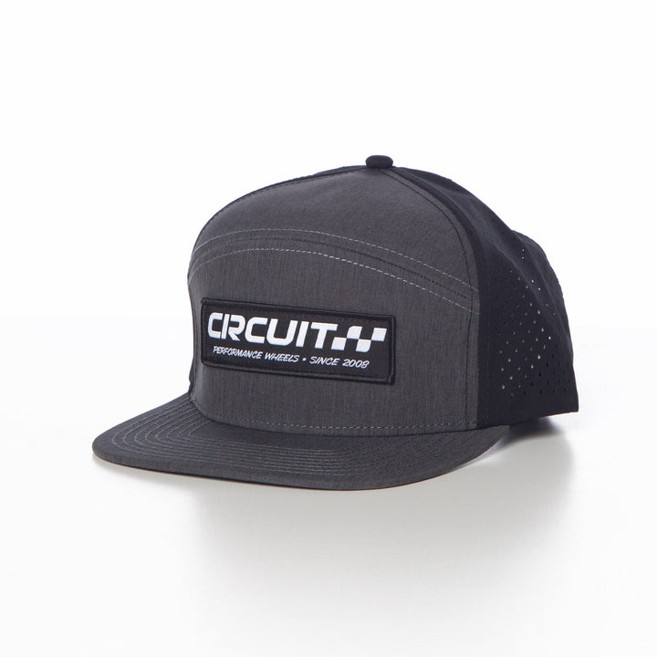 The Sector 6-Panel Hat (Grey/Black)