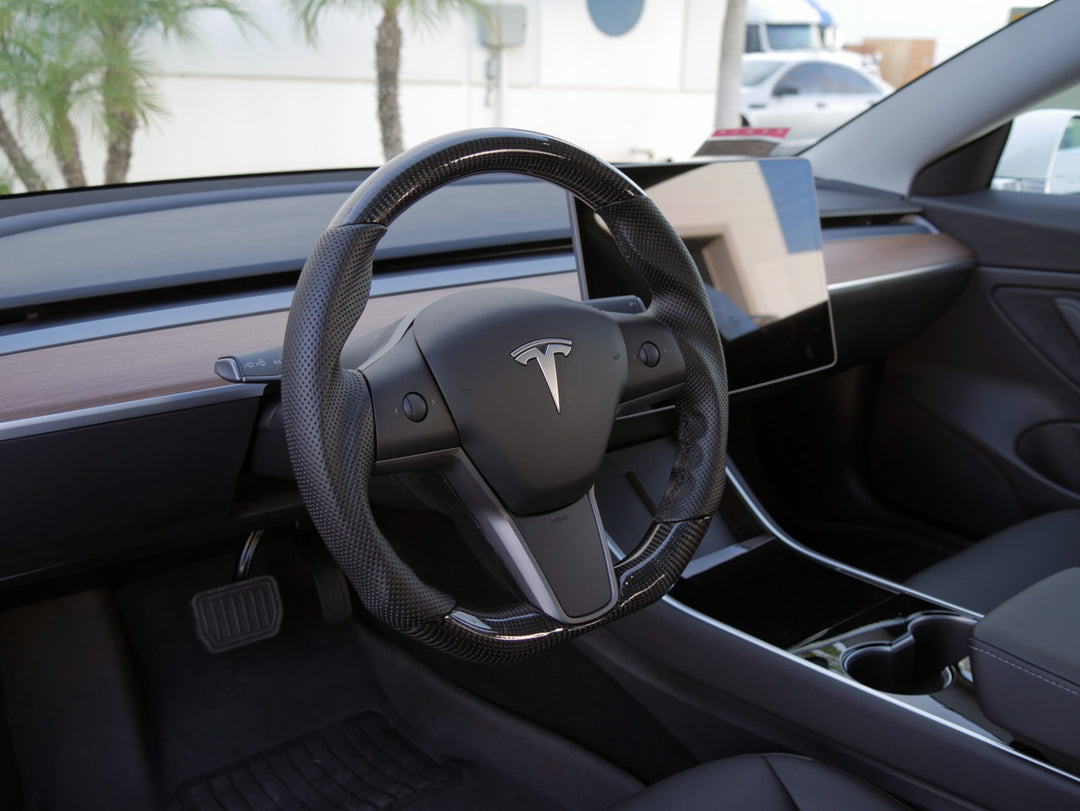 Circuit Performance Tesla Model 3 OEM Replacement Steering Wheel – Real Carbon Fiber