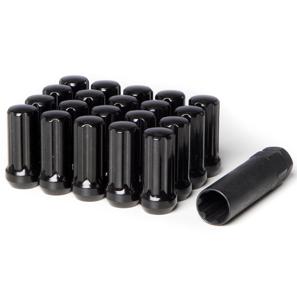 9/16"-18 Forged Steel 7pt Spline Drive Long Lug Nuts