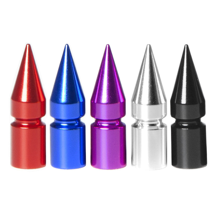 Circuit VC6 Series Aluminum Spiked Valve Stem Caps (Set of 4)