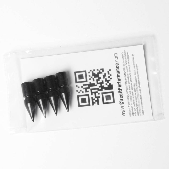 Circuit VC6 Series Aluminum Spiked Valve Stem Caps (Set of 4)