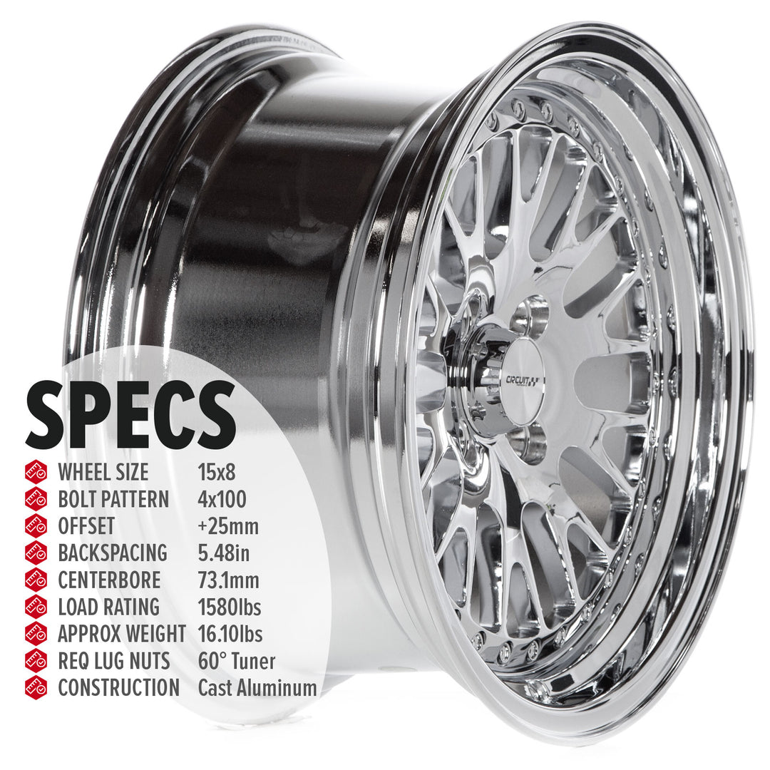 Circuit CP21 Triple Chrome Plated