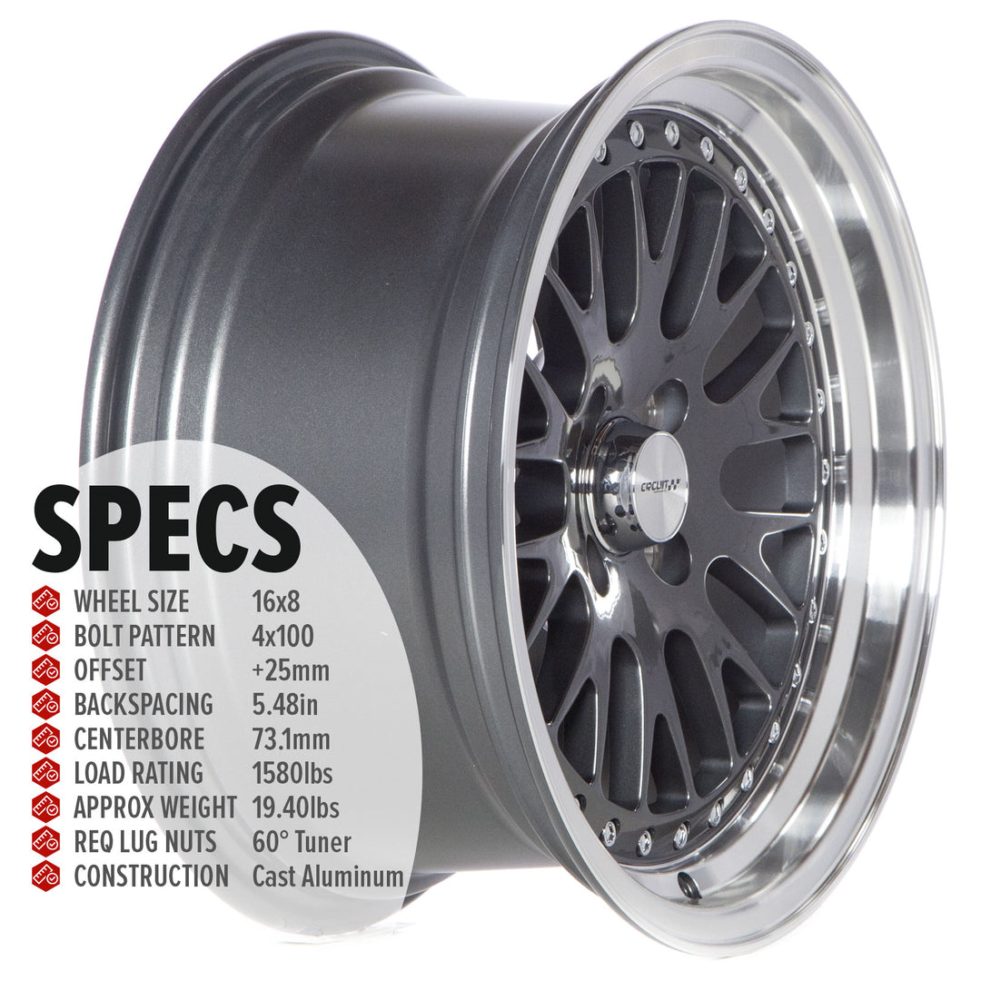 Circuit CP21 Gloss Gunmetal