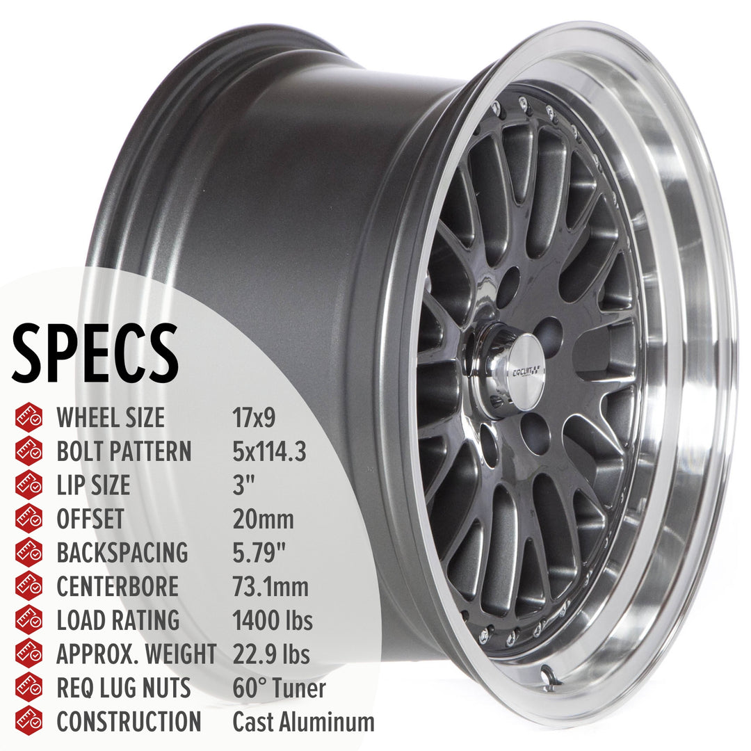 Circuit CP21 Gloss Gunmetal