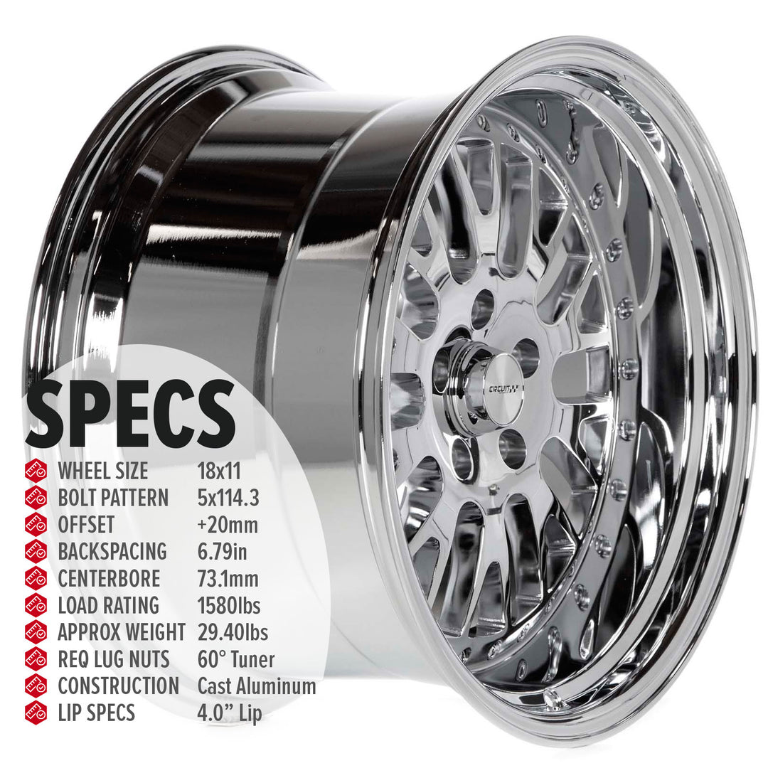 Circuit CP21 Triple Chrome Plated