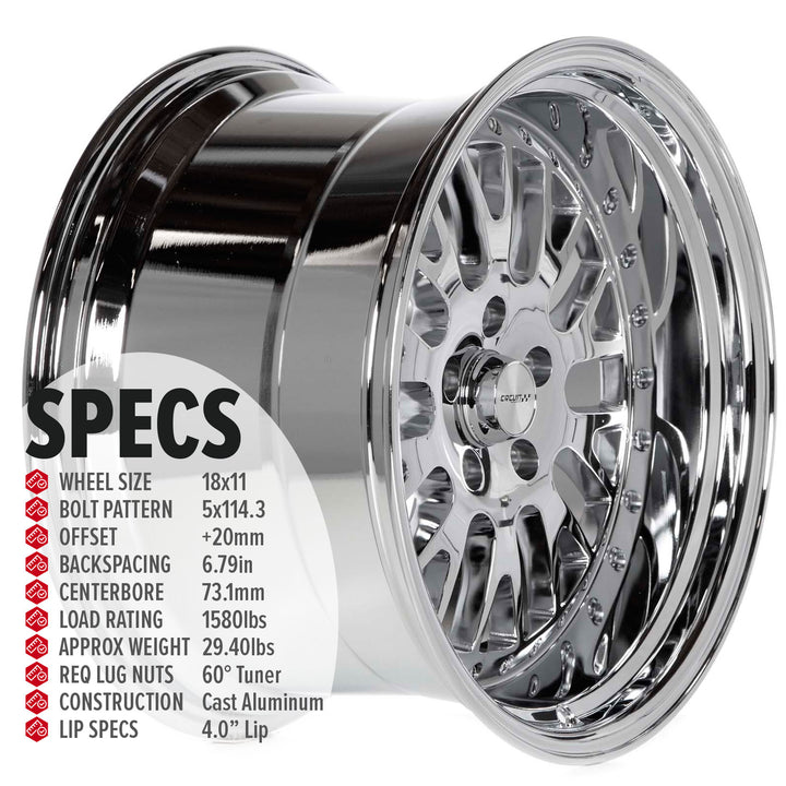 Circuit CP21 Triple Chrome Plated