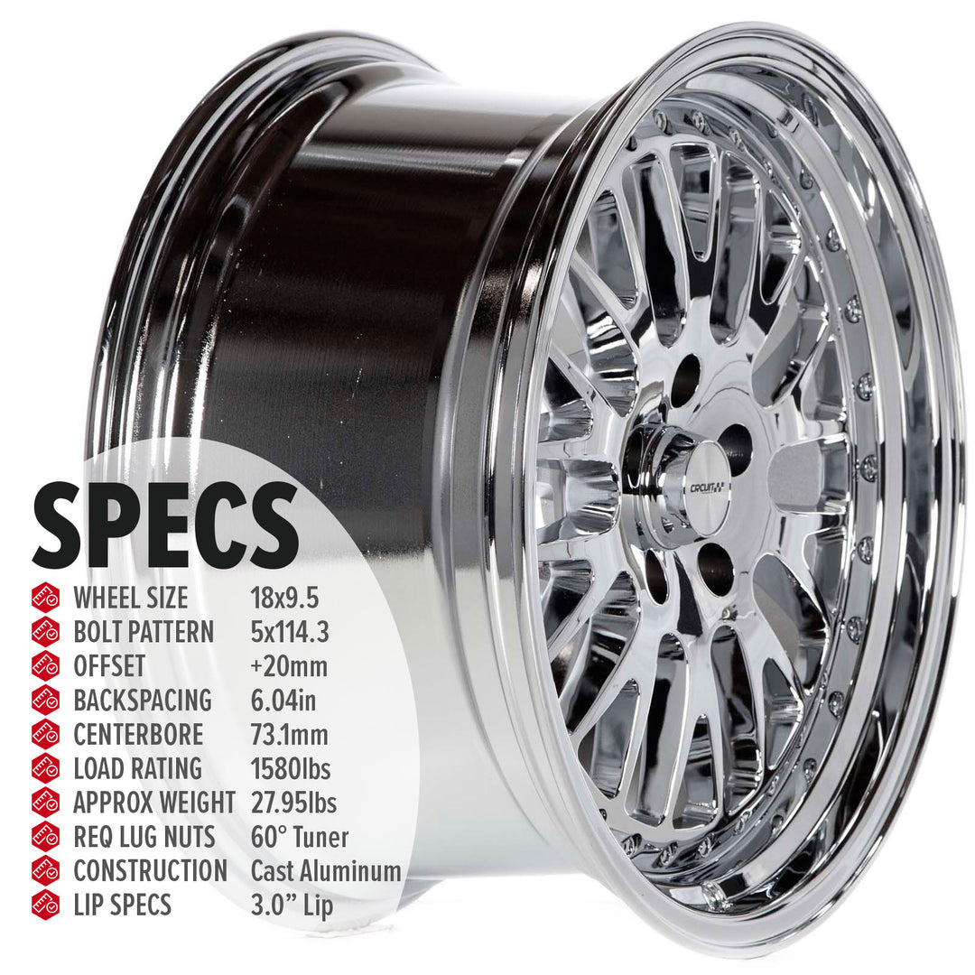 Circuit CP21 Triple Chrome Plated