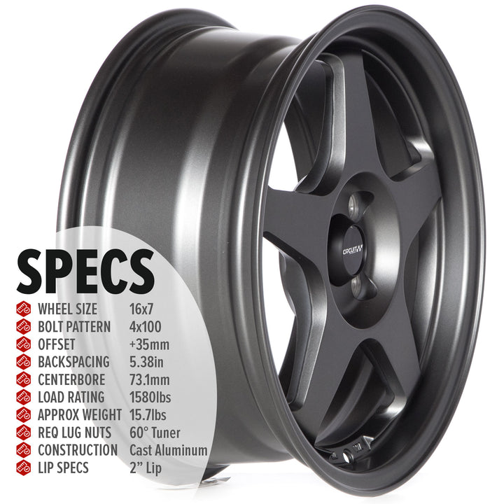 Circuit CP22 Matte Gunmetal