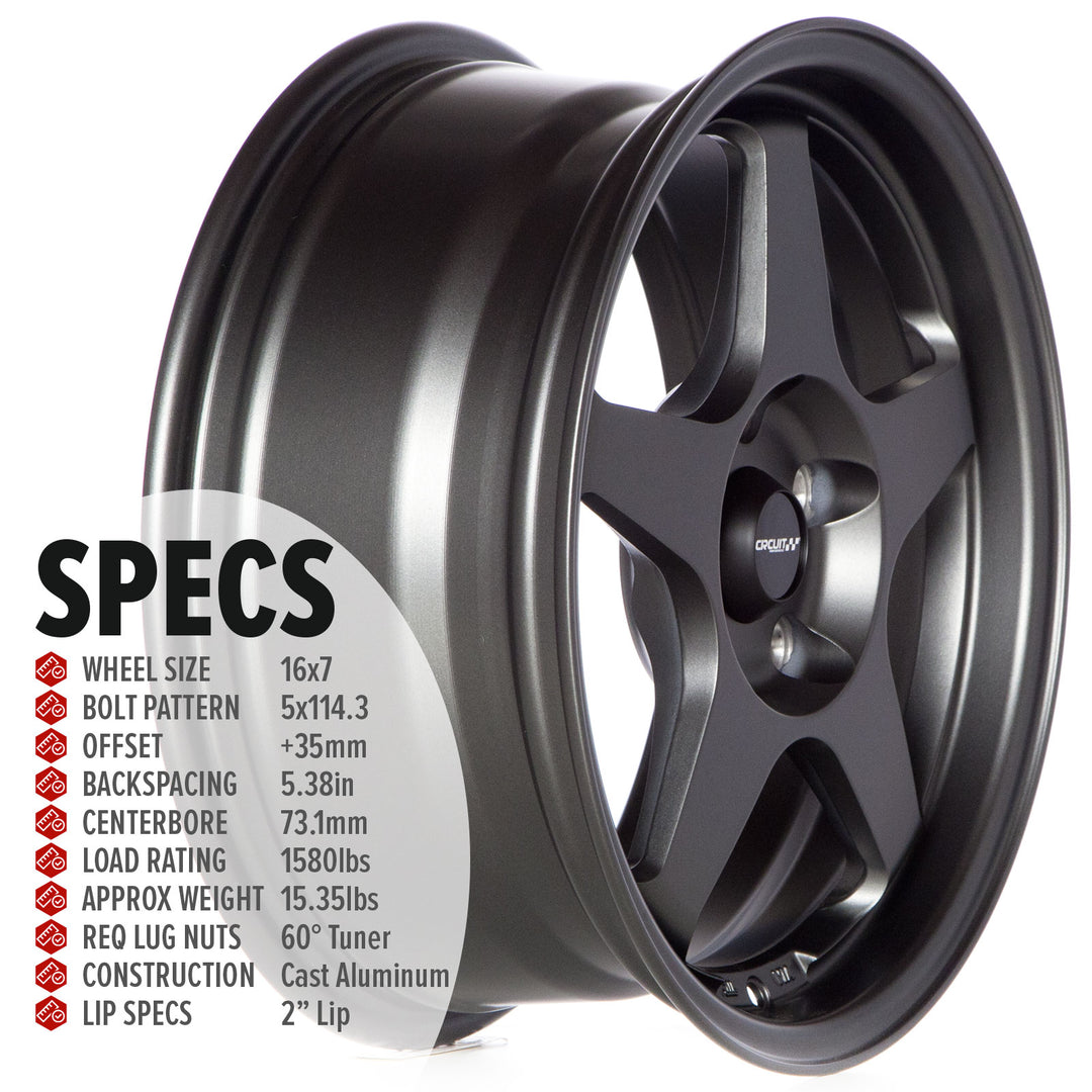 Circuit CP22 Matte Gunmetal
