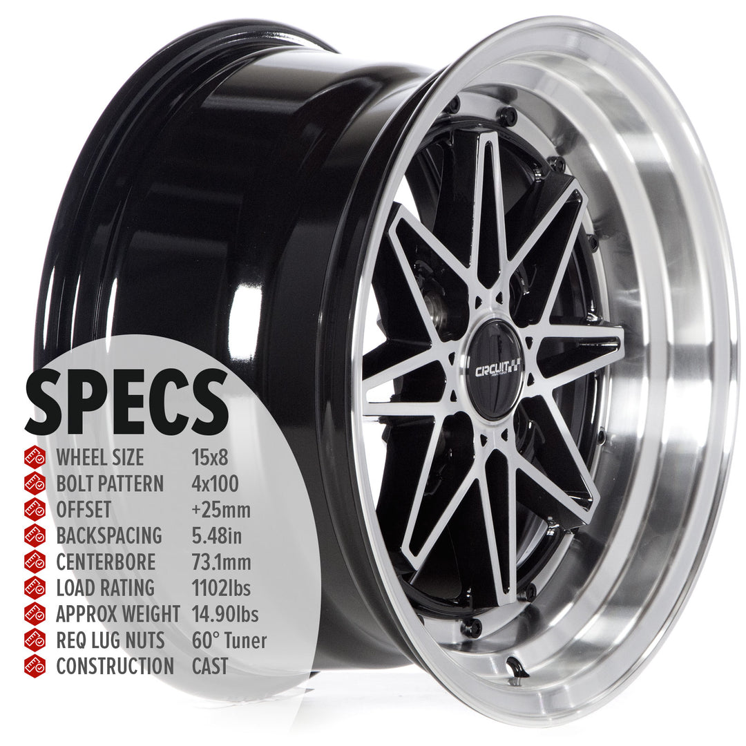 Circuit CP24 Gloss Black/Machined
