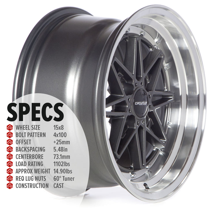 Circuit CP24 Gloss Gunmetal