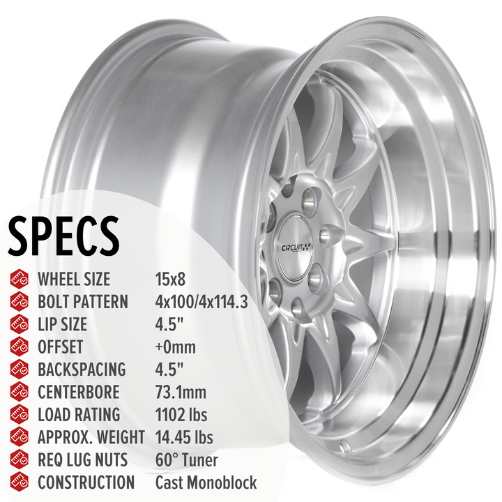 Circuit CP29 Gloss Silver