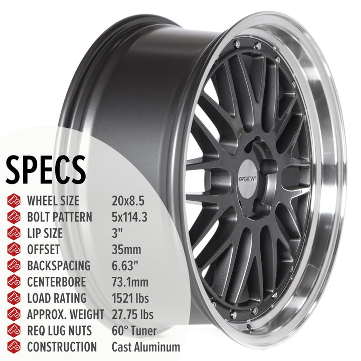Circuit CP30 Gloss Gunmetal