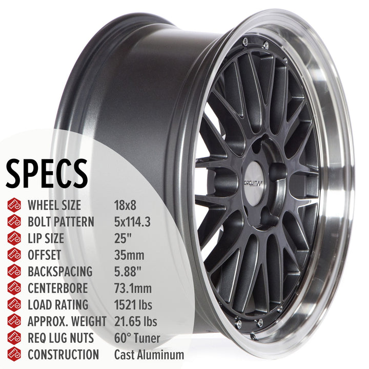 Circuit CP30 Gloss Gunmetal