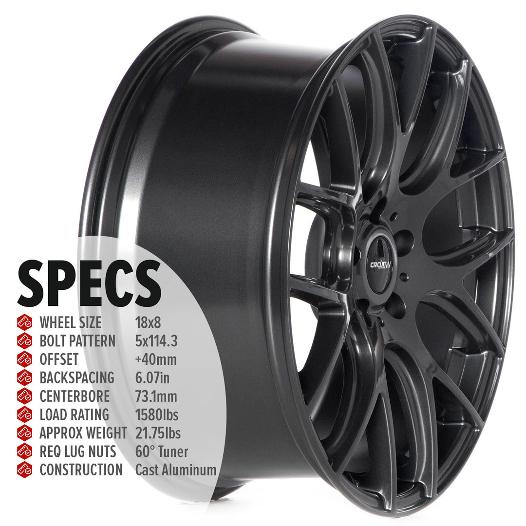 Circuit CP31 Gloss Gunmetal