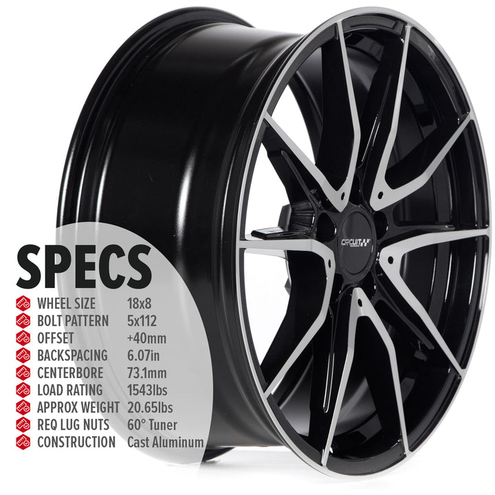 Circuit CP35 Gloss Black/Machined