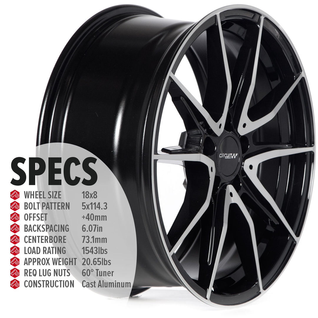 Circuit CP35 Gloss Black/Machined