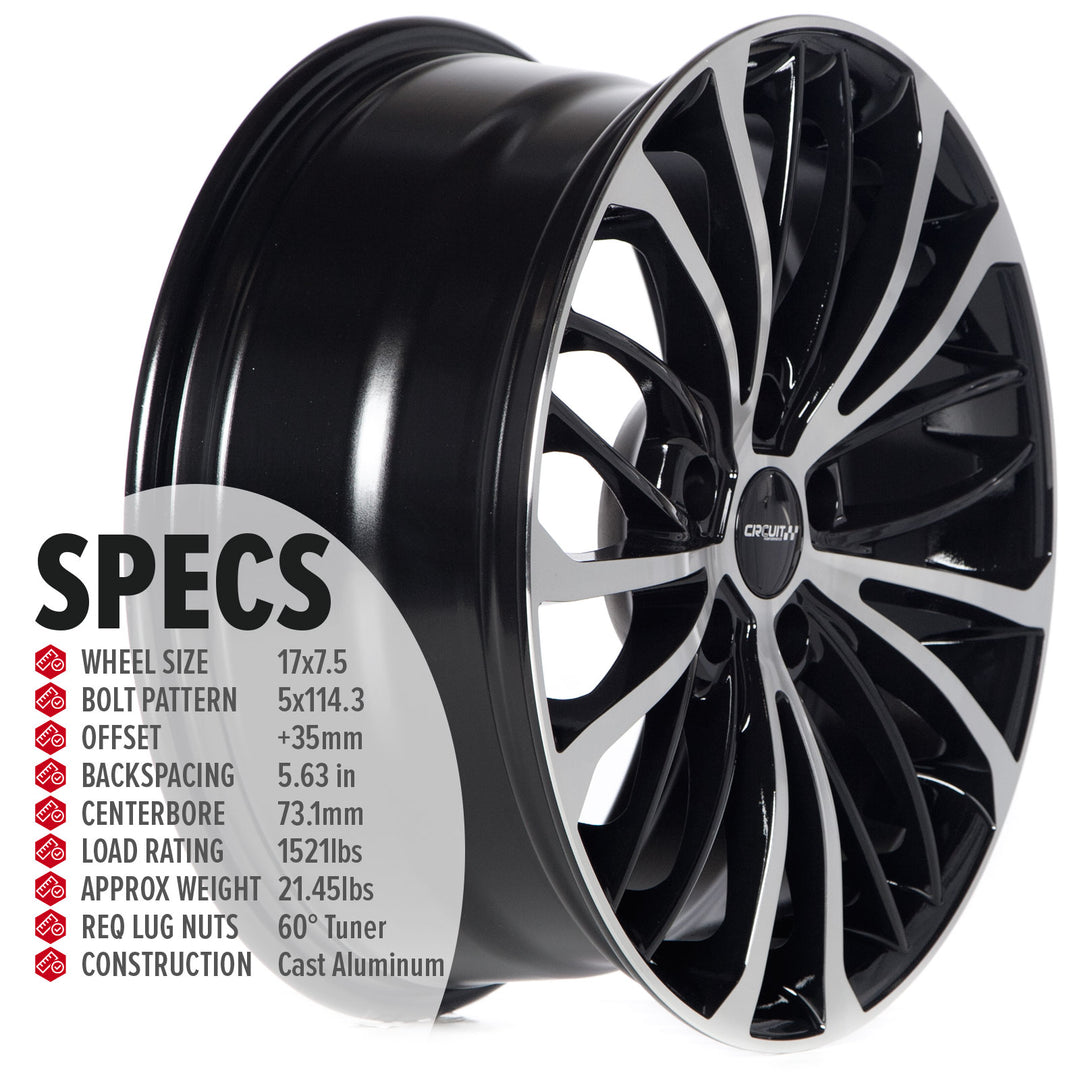Circuit CP36 Gloss Black/Machined