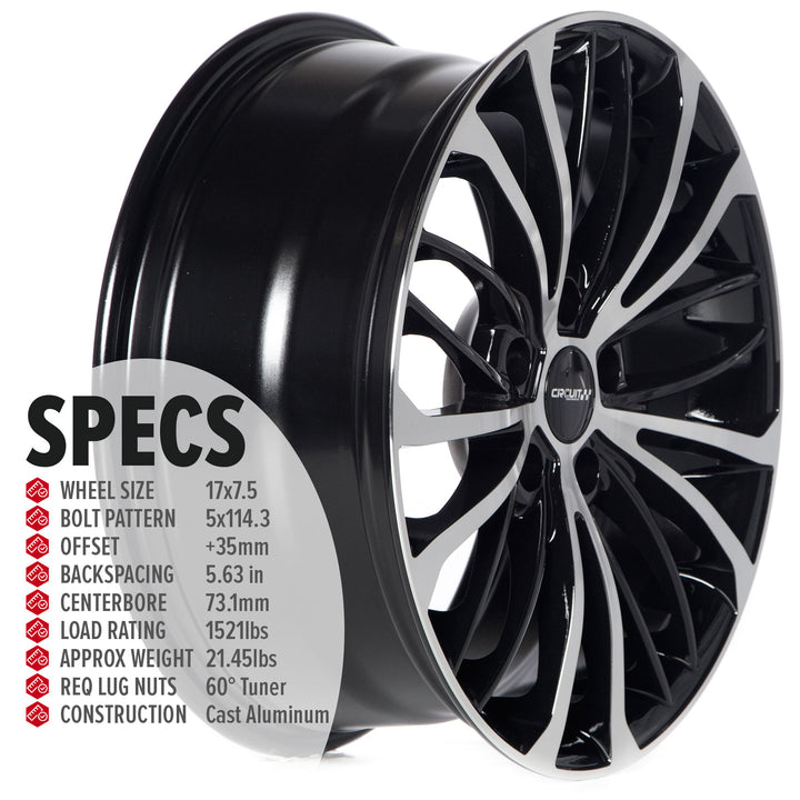 Circuit CP36 Gloss Black/Machined