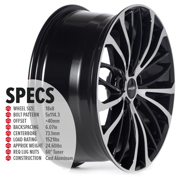 Circuit CP36 Gloss Black/Machined