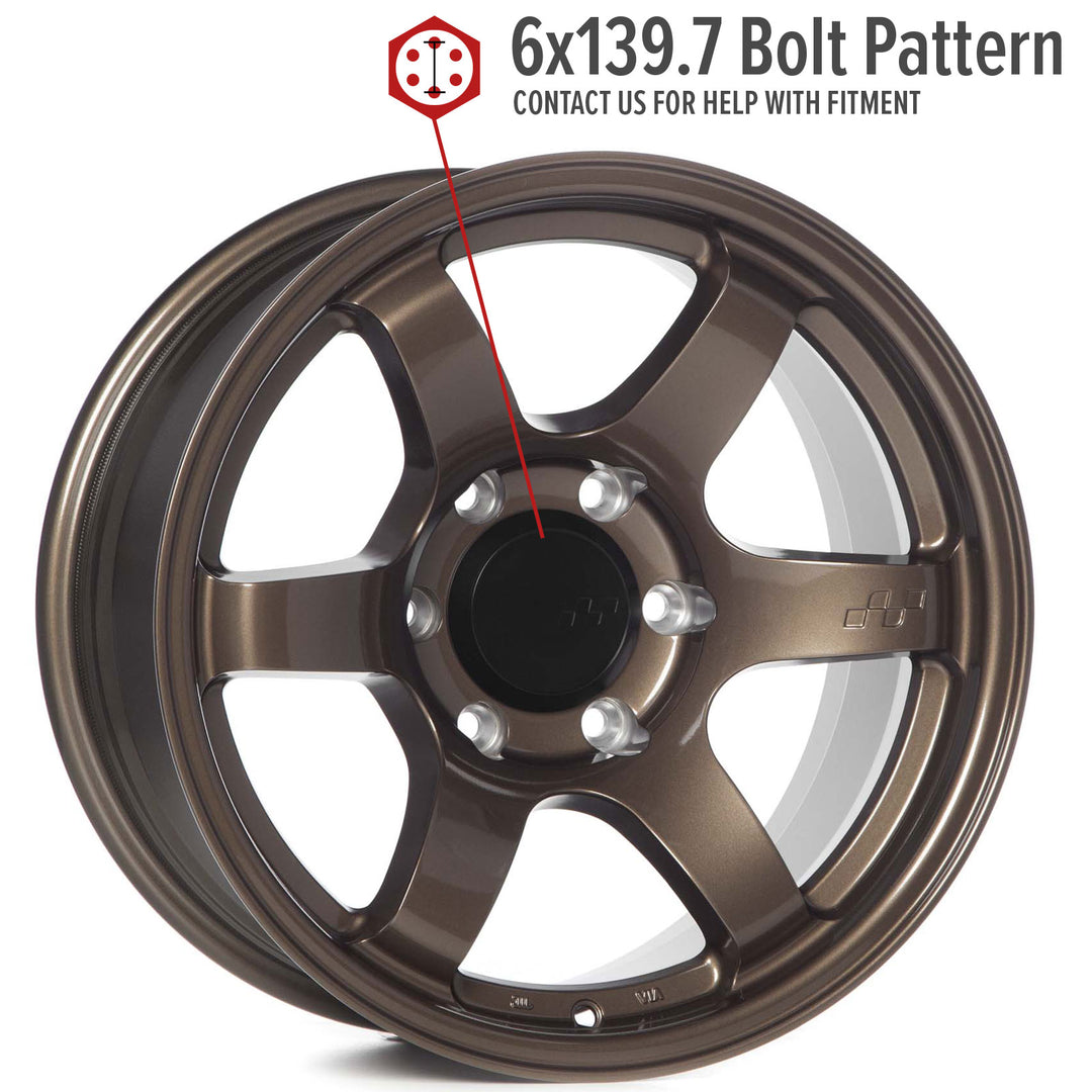 Circuit Steller Bronze alloy wheel with five split spokes and glossy finish, full-face view